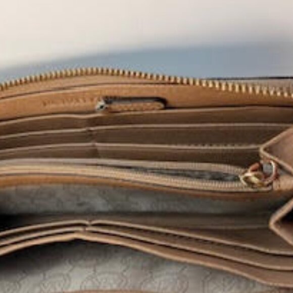 Michael Kors Snakeskin-embossed leather Continental Zip Wallet - Picture 6 of 9